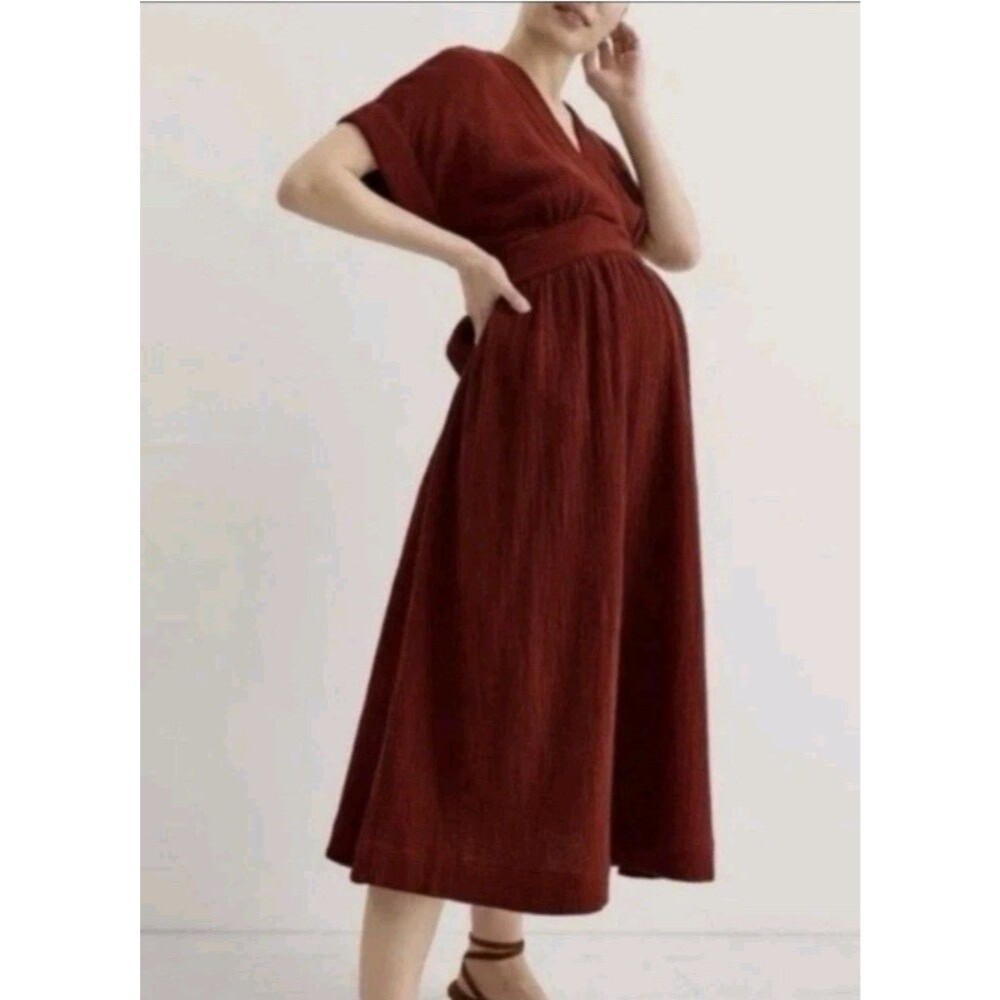 Hatch the carolina tie back maternity dress sz 3 See Discription